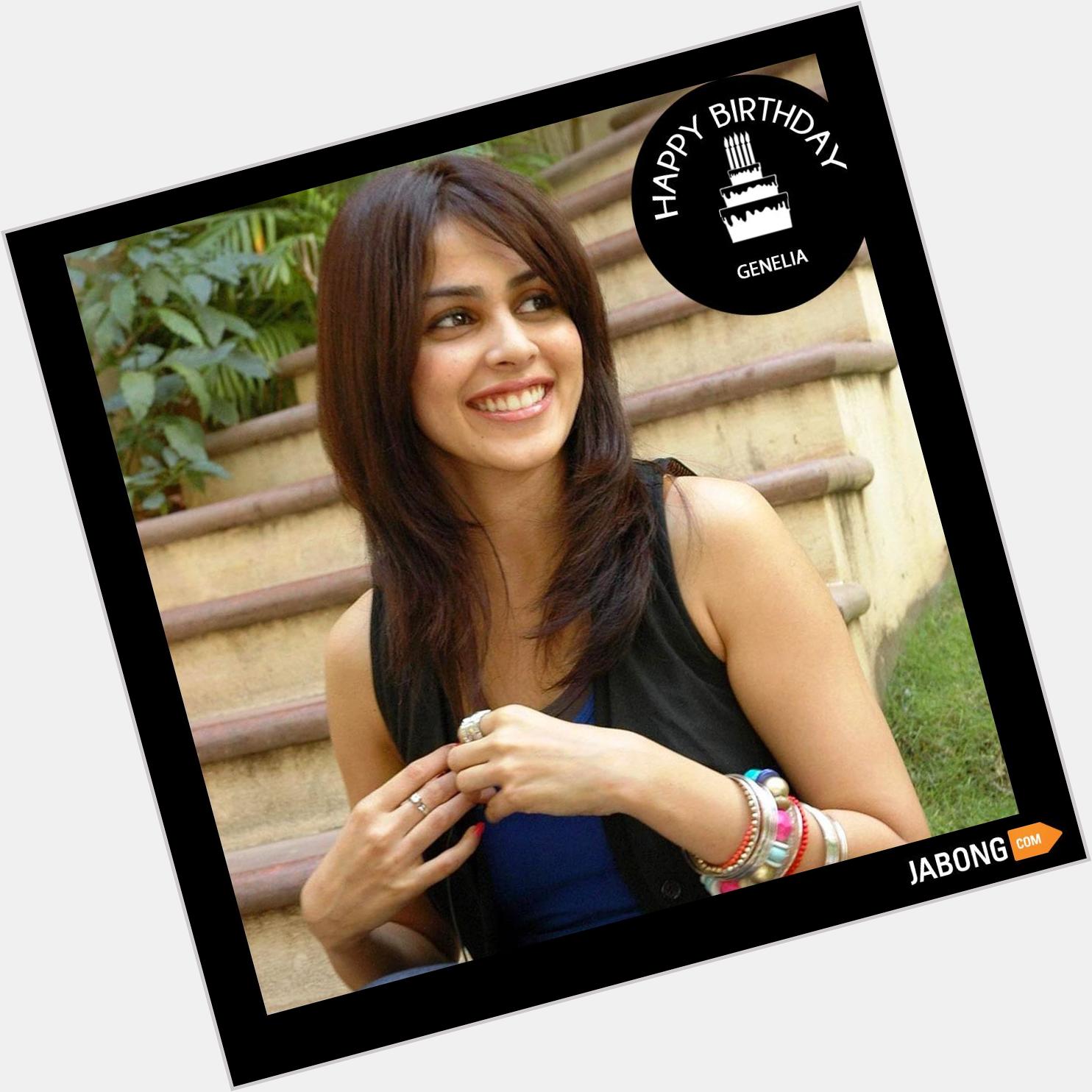 Here\s wishing a very happy birthday to the vivacious Bollywood actress, Genelia D\ Souza! 