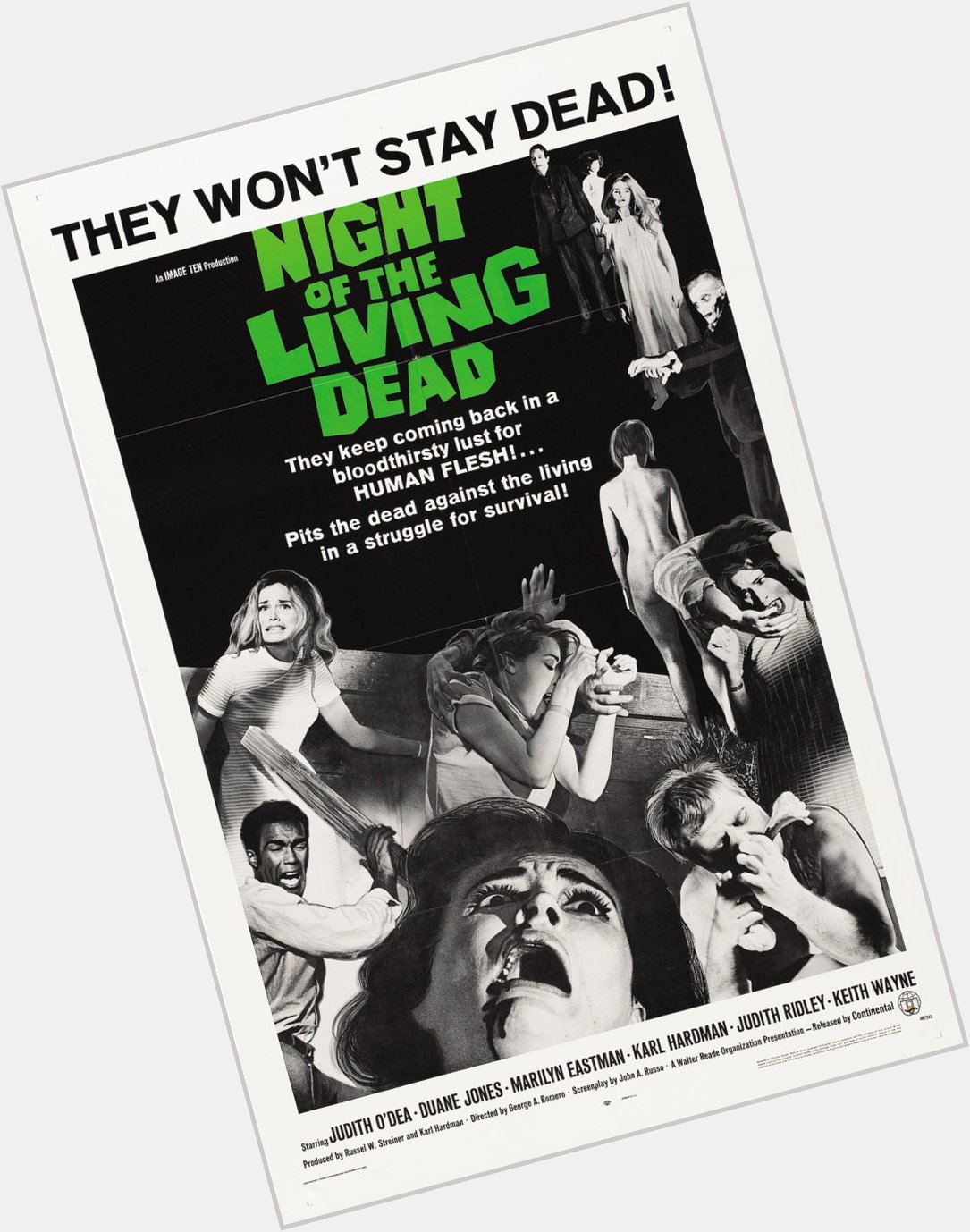 Happy 77th birthday to George A. Romero. Night of the Living Dead, 1968. 