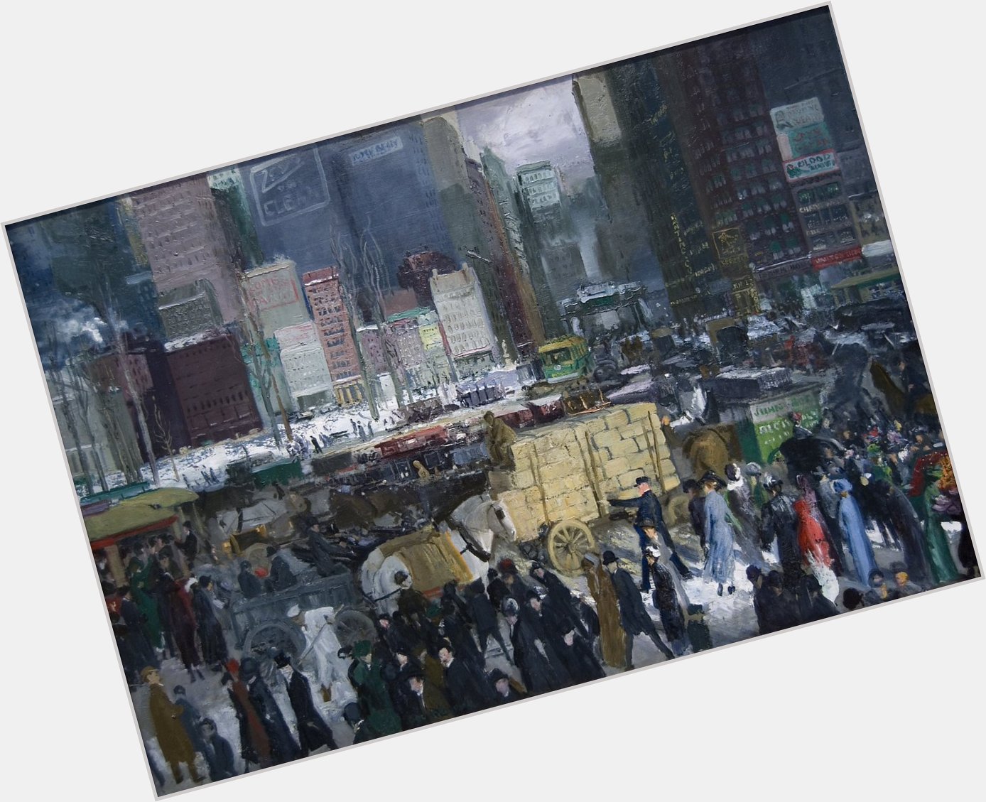 Mid-town early in the 20th century... happy birthday to George Bellows 