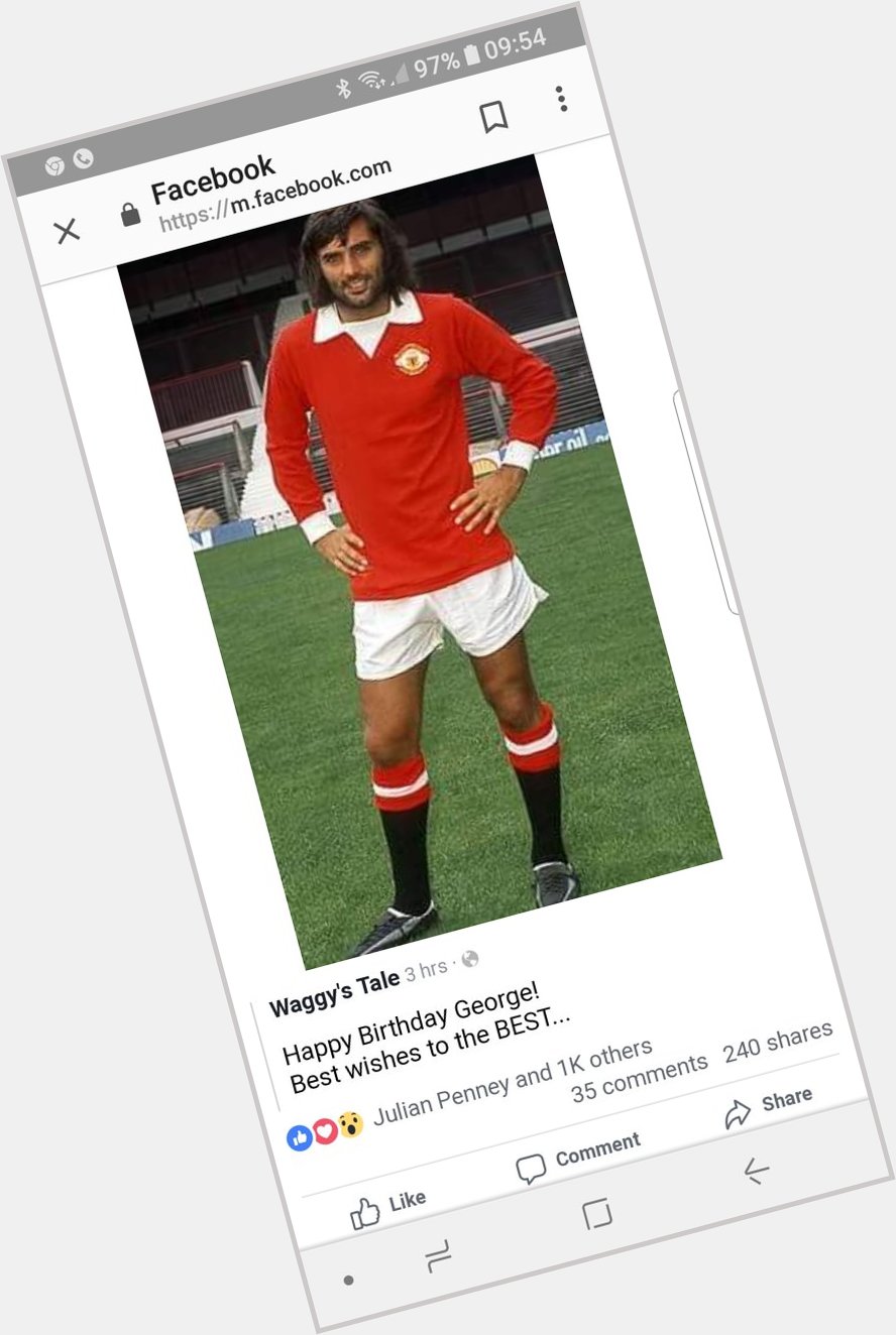 George Best \"Happy Birthday Wherever You Maybe? 