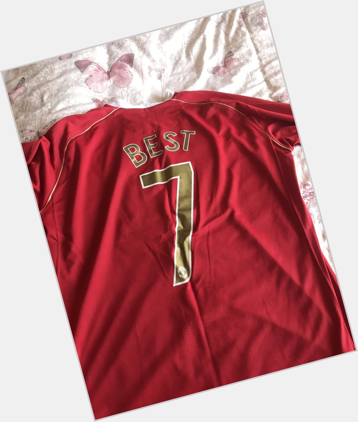 Got to get this shirt out today happy heavenly birthday George Best  