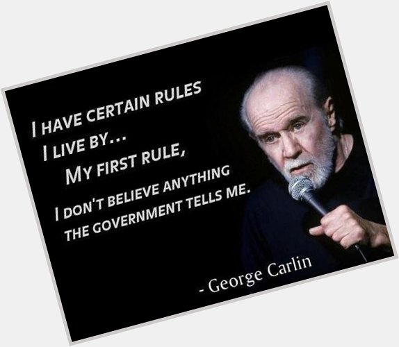 Happy birthday to George Carlin today. He would have been 80. 
