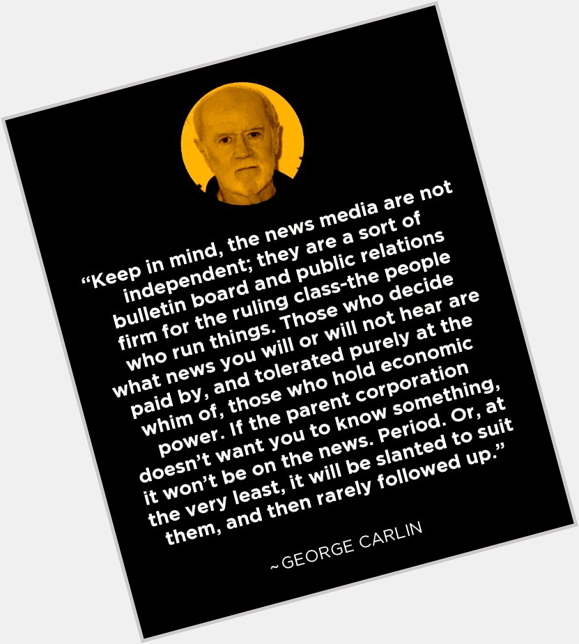 Happy belated Birthday George Carlin RIP  