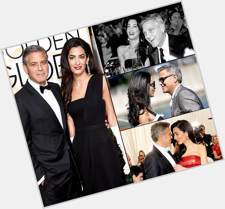 Happy 54th birthday to George Clooney, who has never looked happier than with wife Amal:  