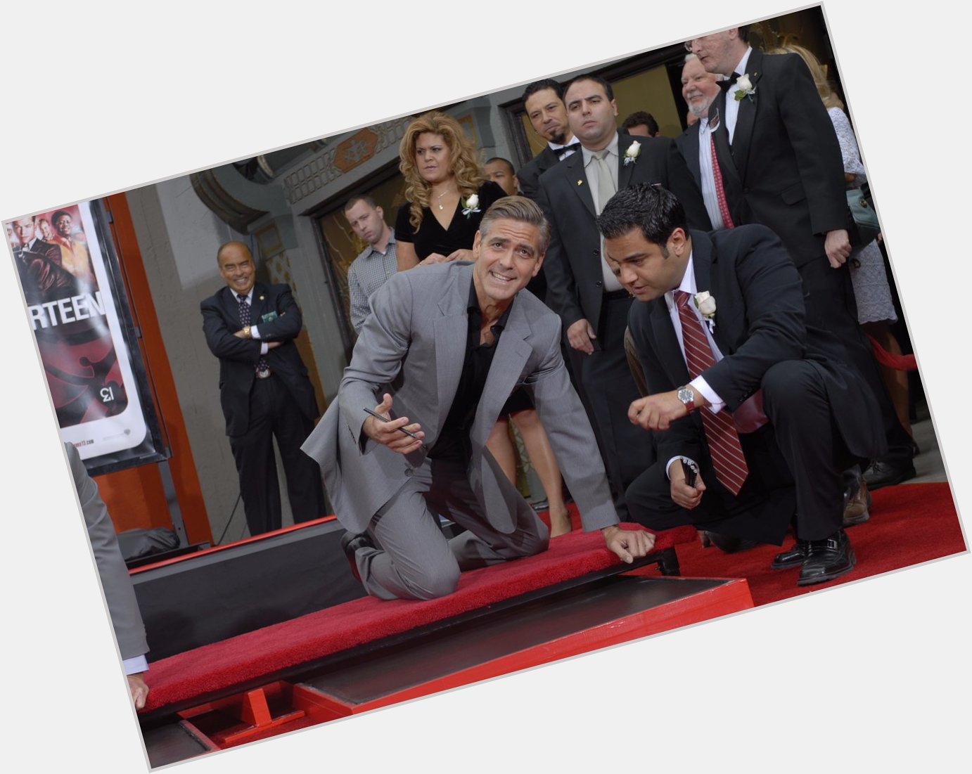 Happy birthday George Clooney! Pictured at his imprint ceremony in 2007. 