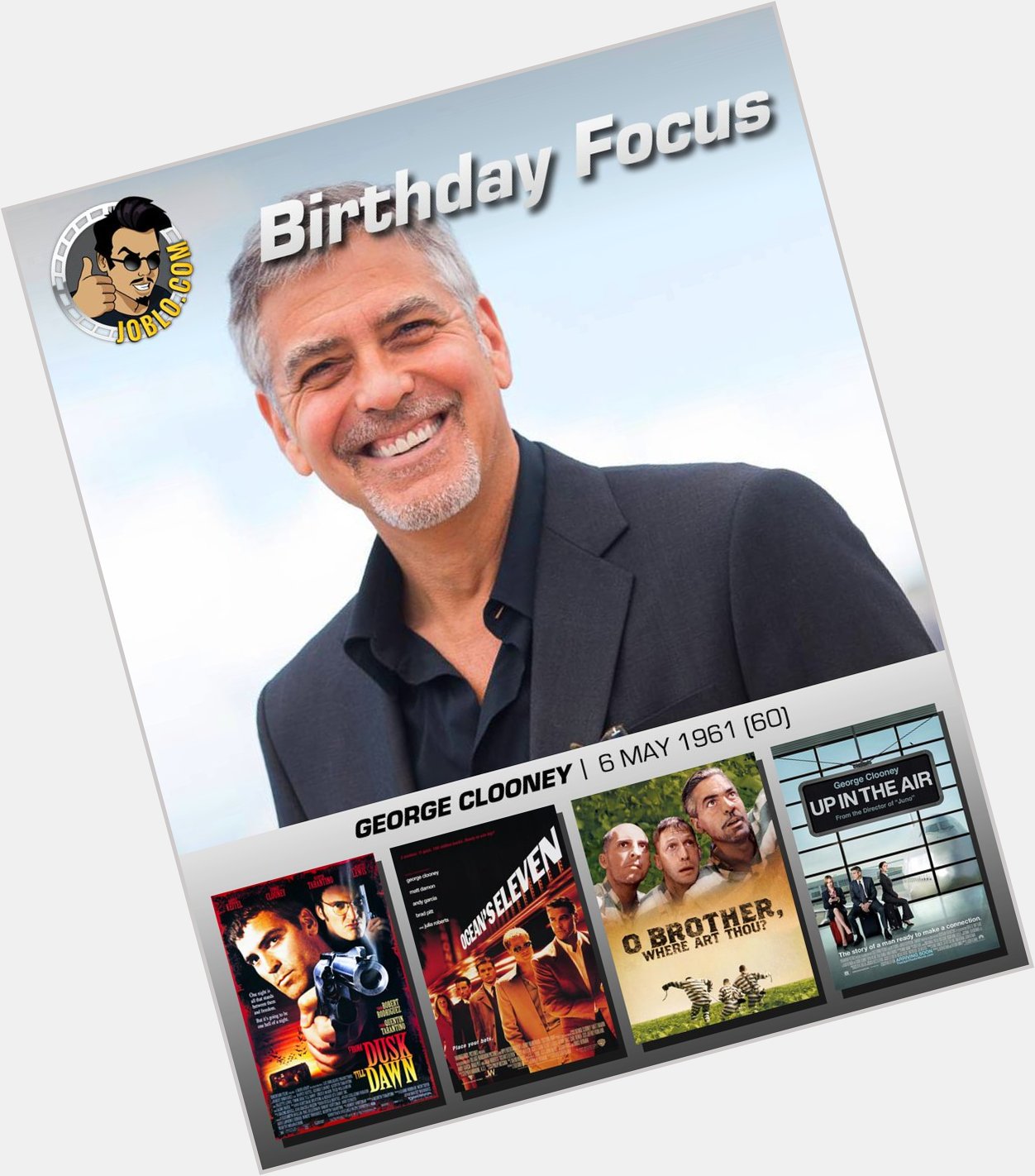 Wishing George Clooney a very happy 60th birthday! 