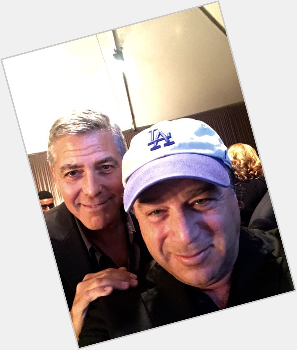Happy Birthday to George Clooney, AKA The One Without The Dodger Cap. 