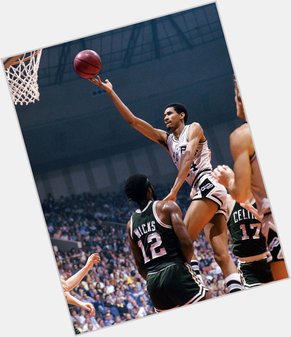 Happy 65th bday to the \"Ice Man\", George Gervin, whose trademark Finger roll was a thing of beauty 