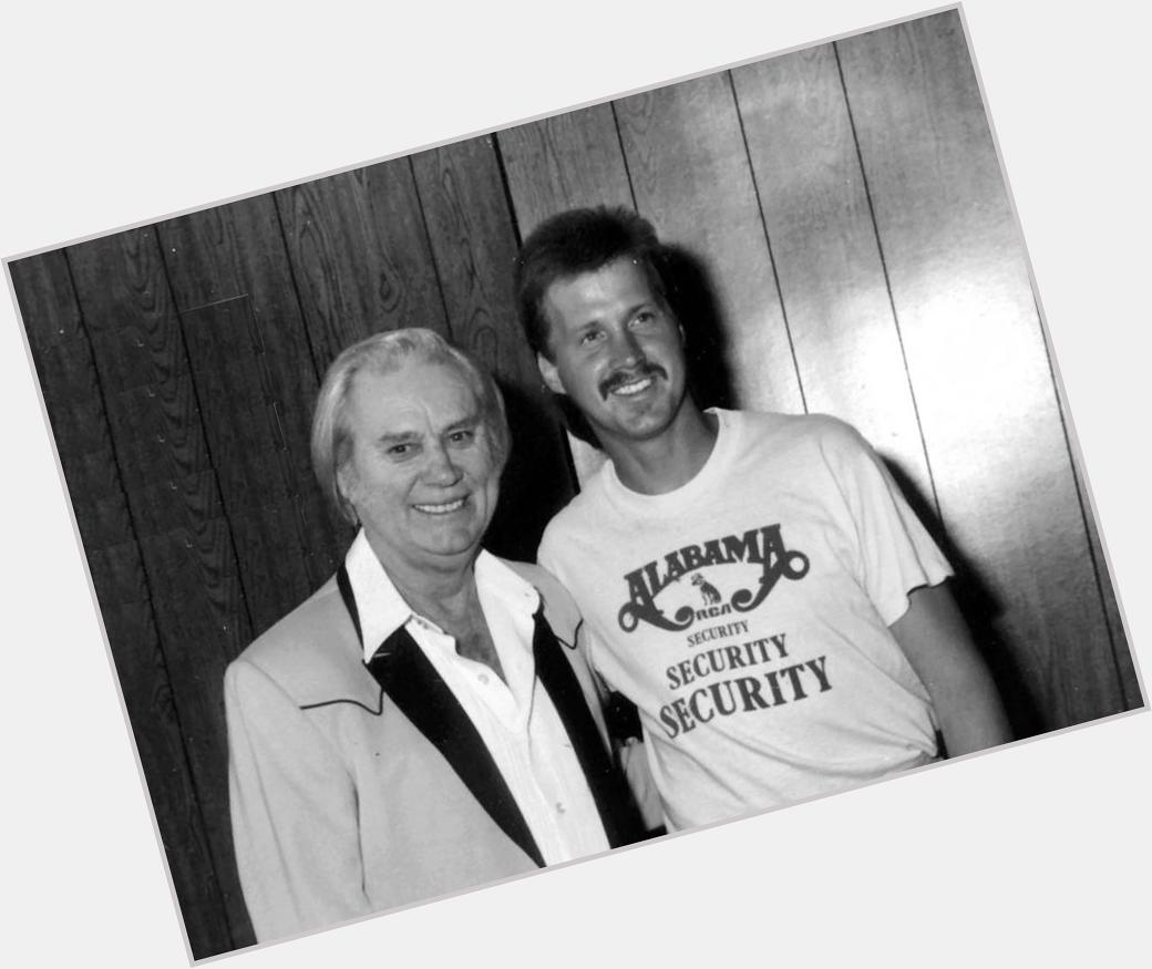 Happy Birthday George Jones, greatest country singer ever. George and I backstage.  