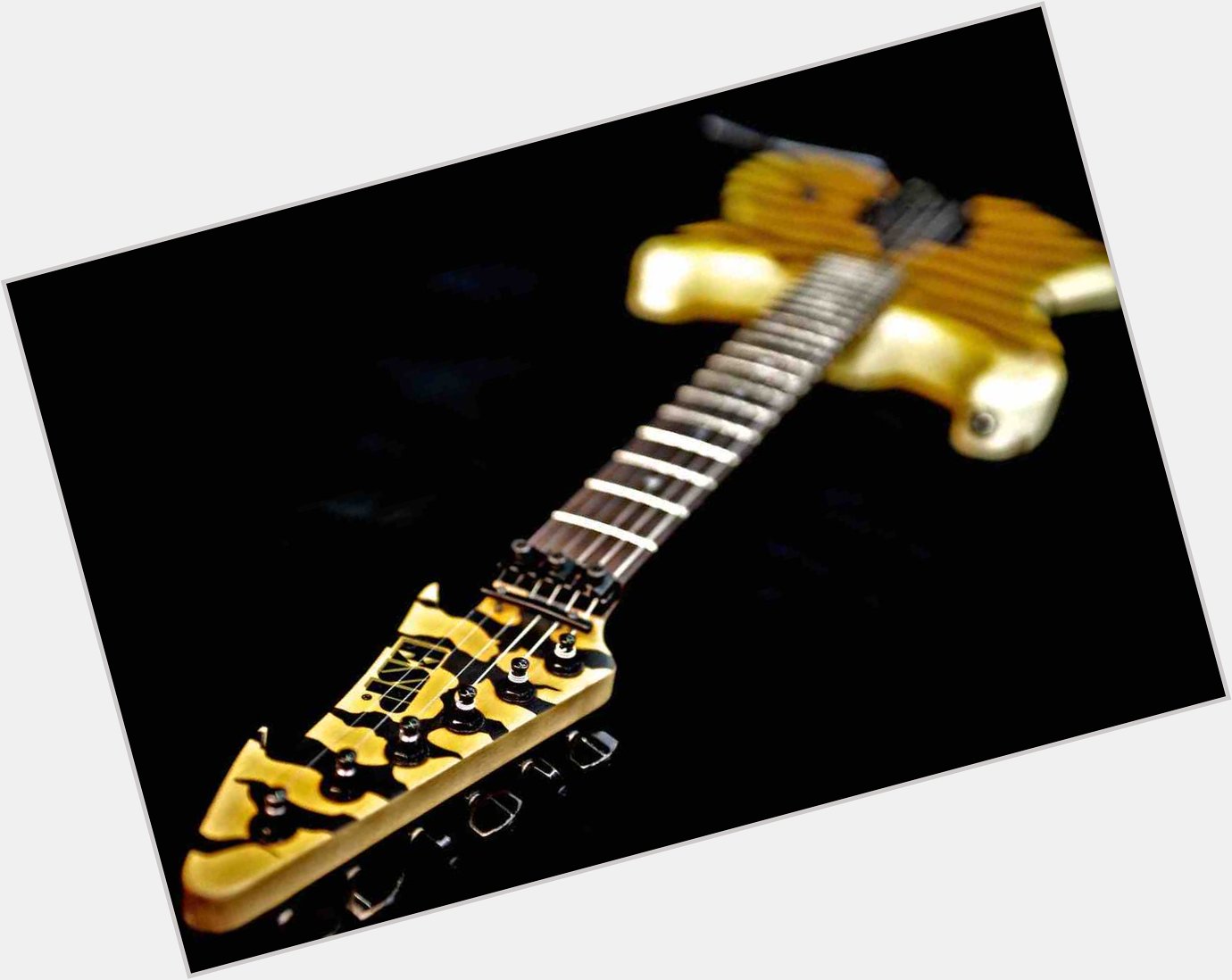 Happy Birthday to George Lynch! >> Guitar print now on display at through October 10th! 