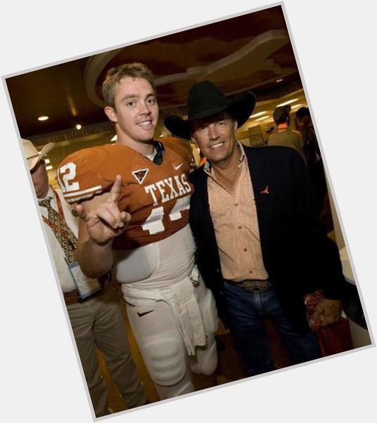 Happy Birthday to the \"King\", George Strait, with a great Texas QB! Both wonderful Texans and super friends! 
