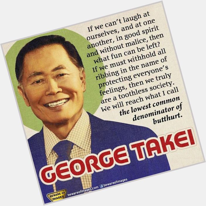 HAPPY 80th BIRTHDAY, GEORGE TAKEI!!! 
