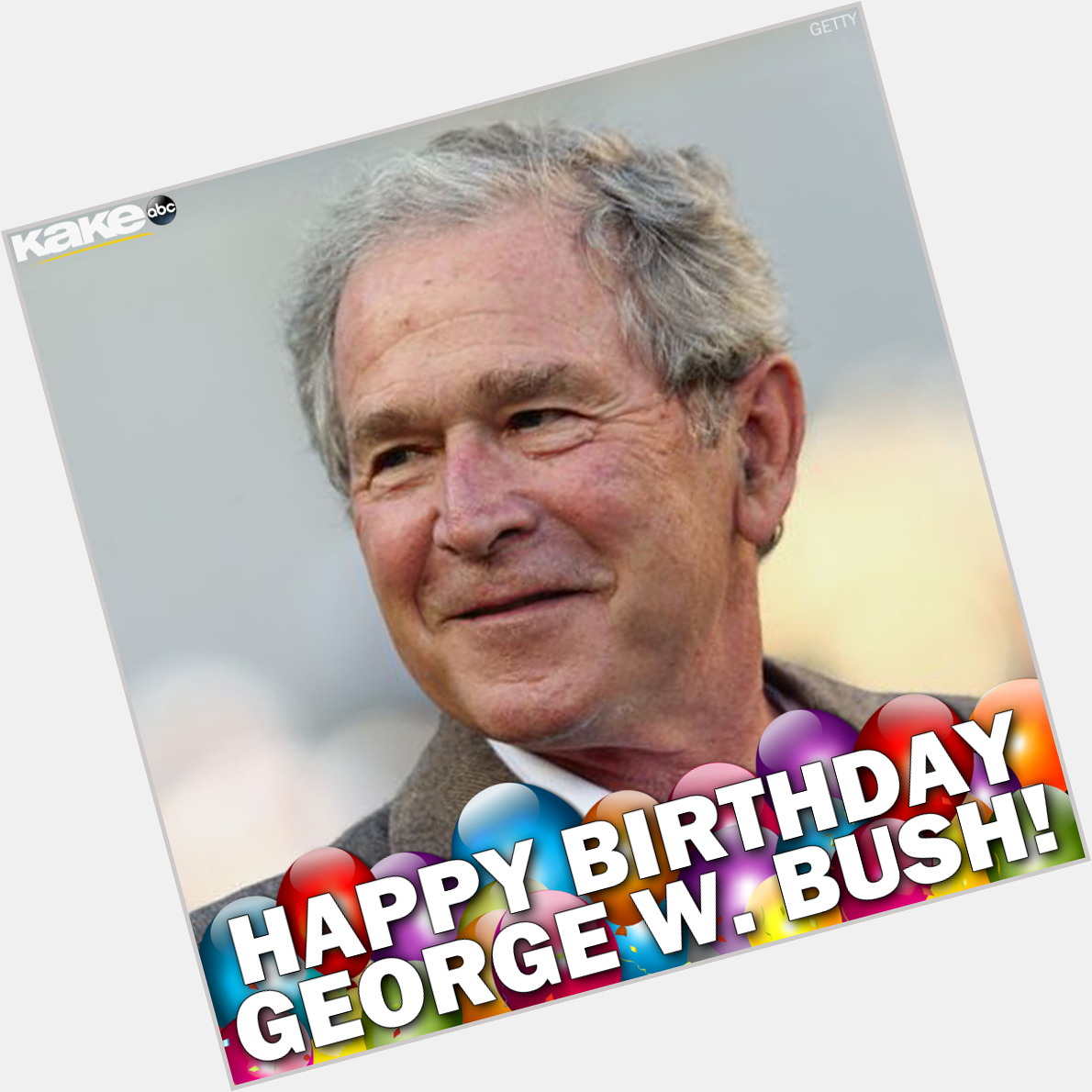 Happy birthday to former President George W. Bush! He turns 75 today.    