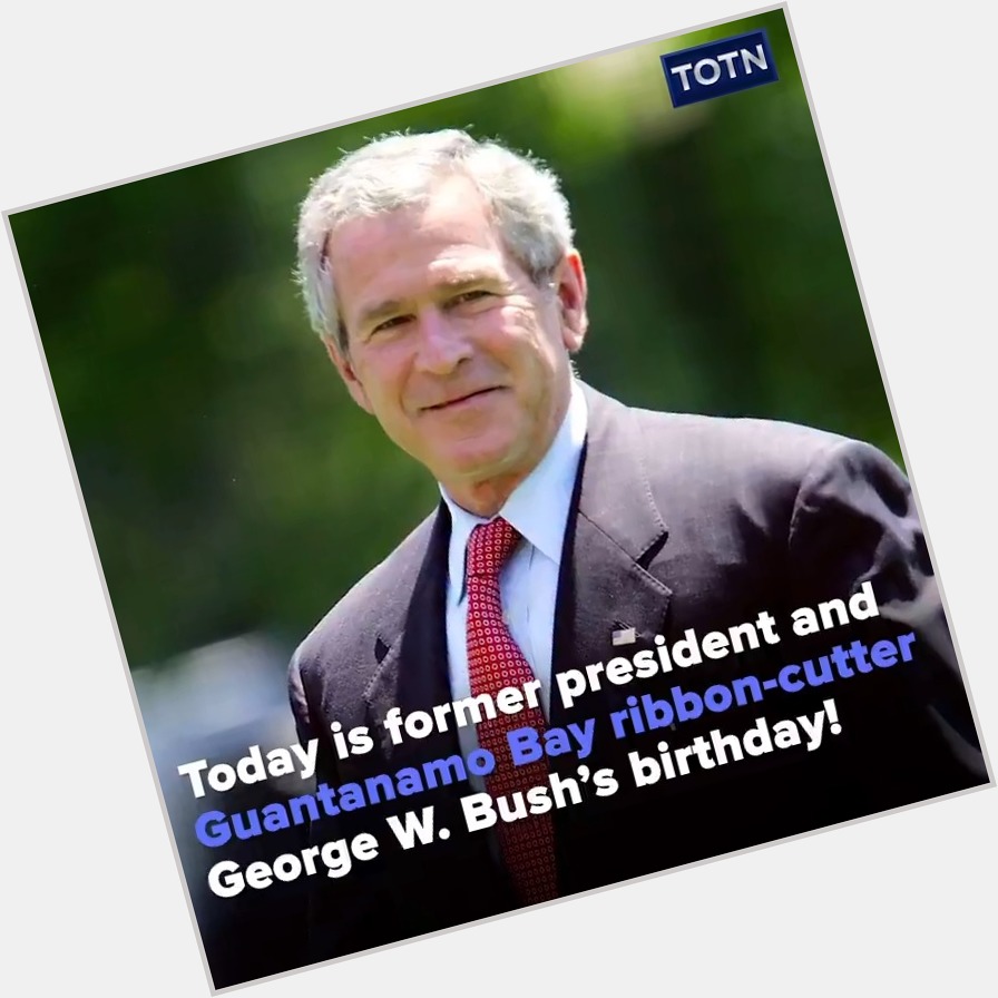 Happy Birthday George W. Bush from your friends at Tooning Out The News! 