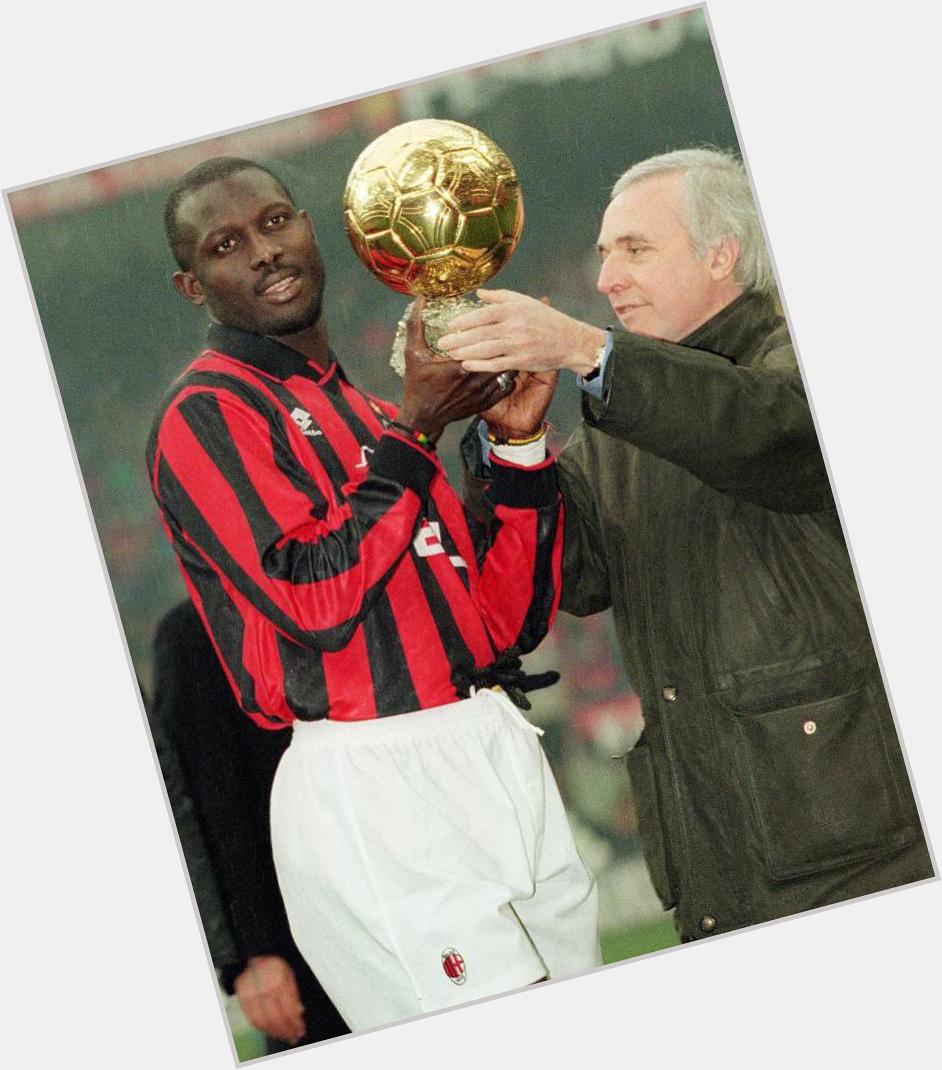 Happy birthday to a legend of African football George Weah. The only African winner of Ballon d Or in 1996. 49 today! 