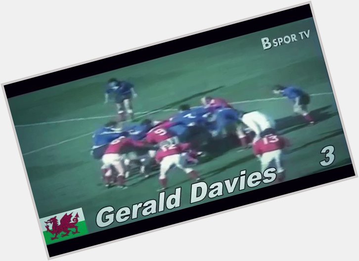 Happy 72nd Birthday to Wales Gerald Davies. Have a great day from the whole team at ESR.  BsporTV 