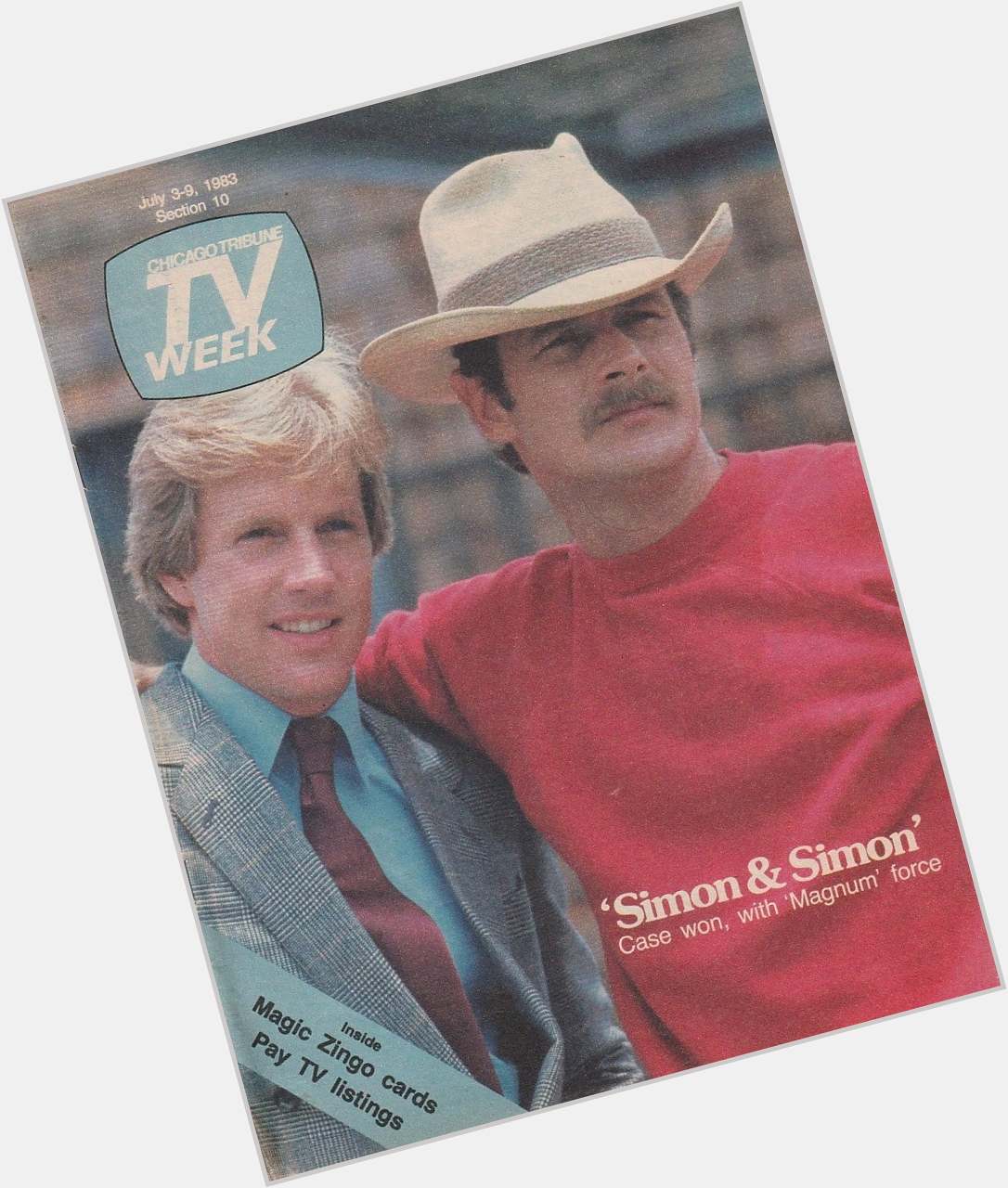 Happy Birthday to Gerald McRaney, born on this date in 1947
Chicago Tribune TV Week.  July 3-9, 1983 