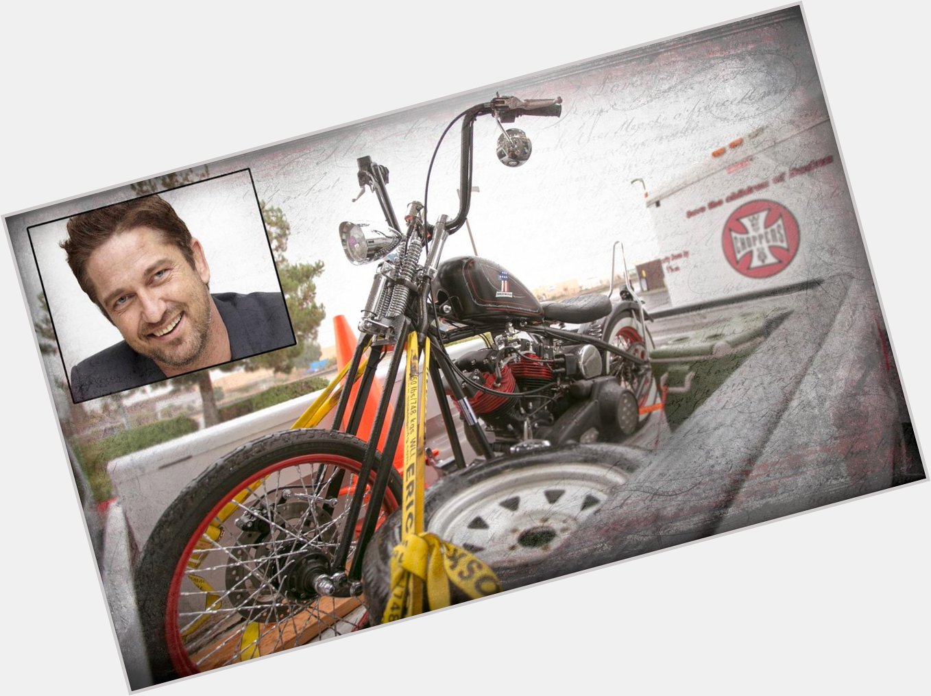Gerard Butler HAPPY BIRTHDAY! & on your SPECIAL day u gave us a gift U donated your MGP rat bike back 2 our children 