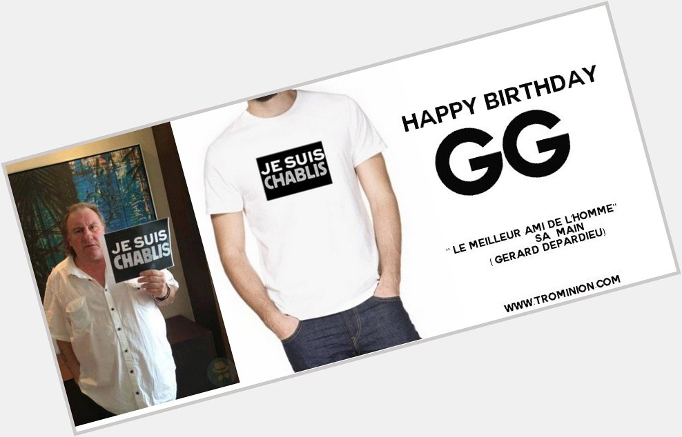 Gerard Depardieu  Happy Birthday Gégé!
 