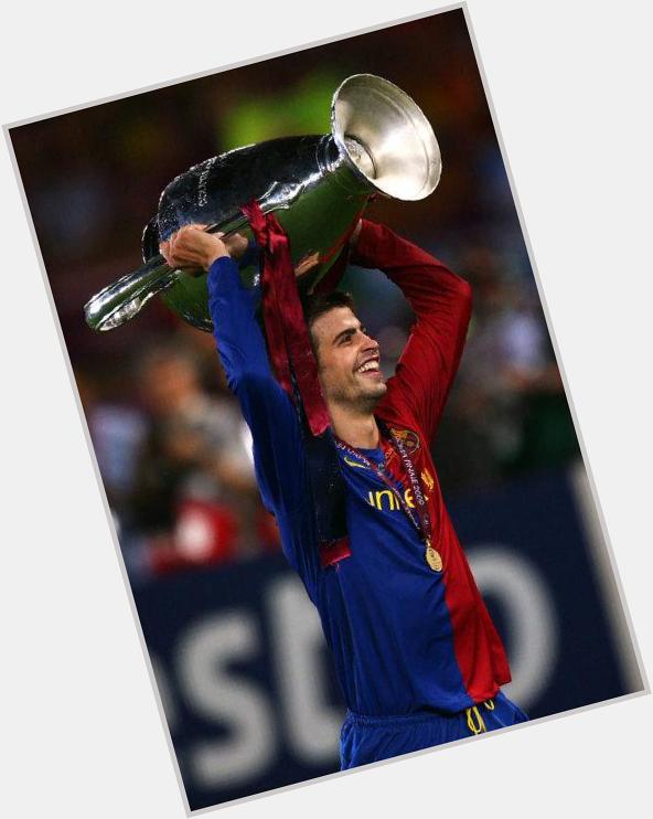 Happy 28th Birthday to Gerard PIQUE who is a 2time winner with after 84games & 9goals 