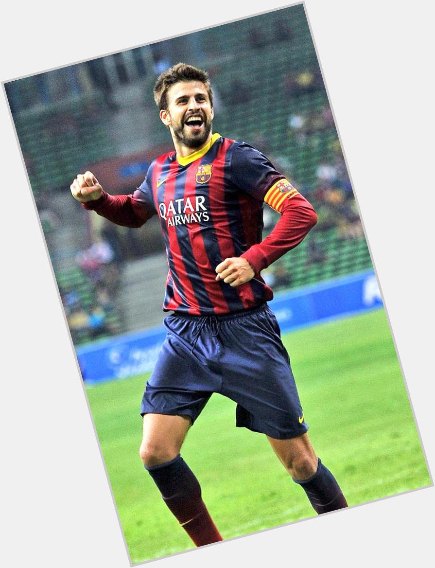 Happy 28th Birthday to Gerard Piqué. 3 times Champions League winner, Euro 2012 winner and 2010 World Cup winner! 