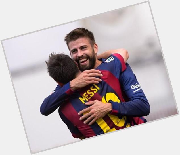 Messi on FB: \"Happy Birthday Gerard Piqué, hope you have a great day celebrating!\" 
