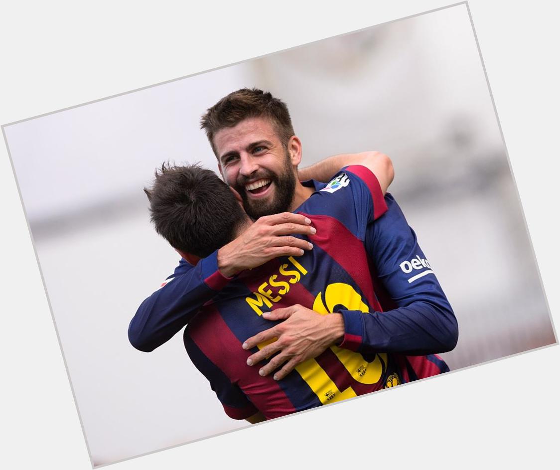 Leo Messi Fb:  Happy Birthday Gerard Piqué, hope you have a great day celebrating!
- LIO 