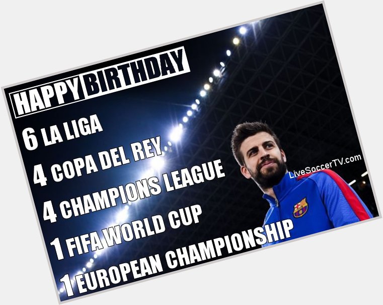 Happy birthday to Barcelona ace Gerard Pique, who turns 3 0 today  