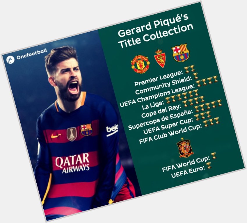 Happy 30th birthday to Gerard Piqué! Hate or love the guy, you can\t deny that is a true winner 