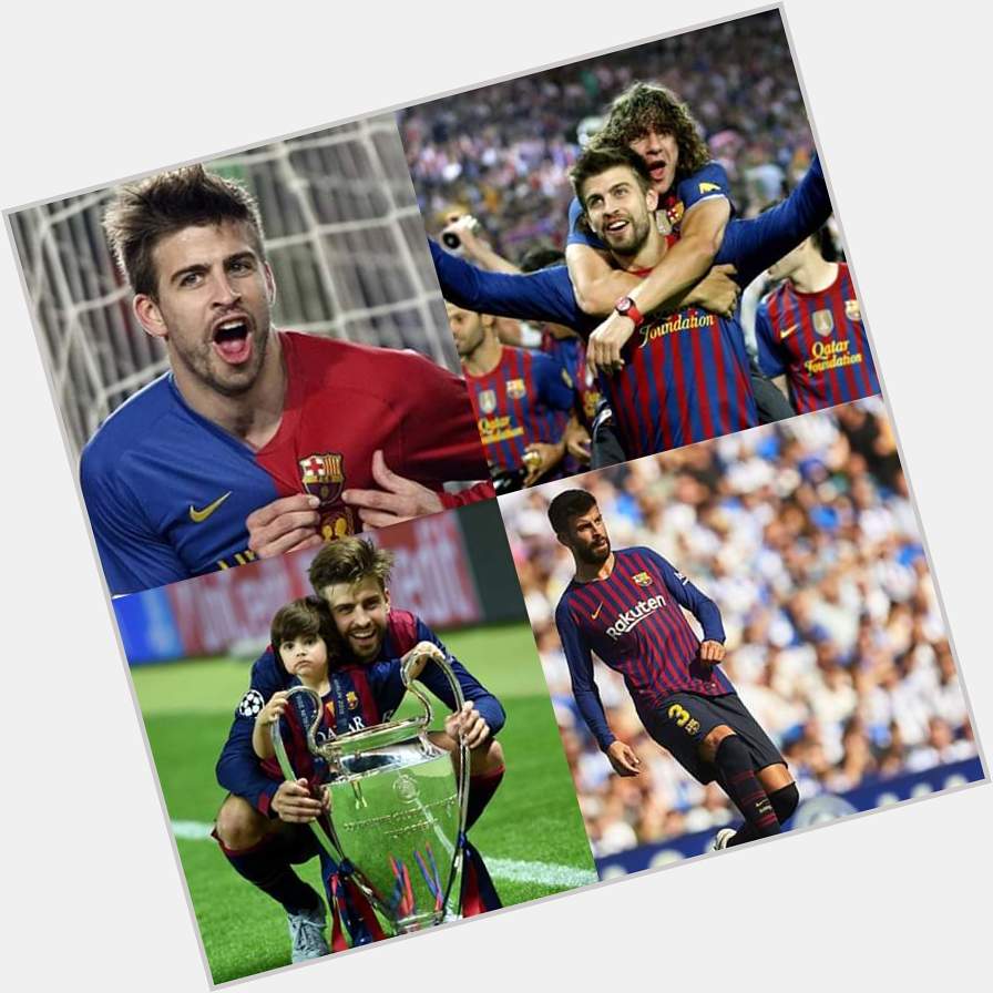  Happy Birthday to Gerard Piqué who turns 32 today. He has spent Over 10 years at Barça! 