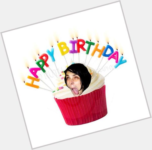 Gerard Way as a cupcake. Happy Birthday 