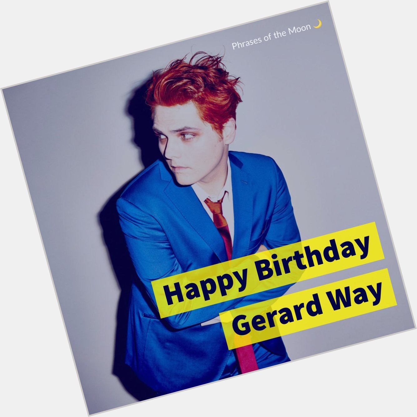 Happy Birthday Gerard Way                