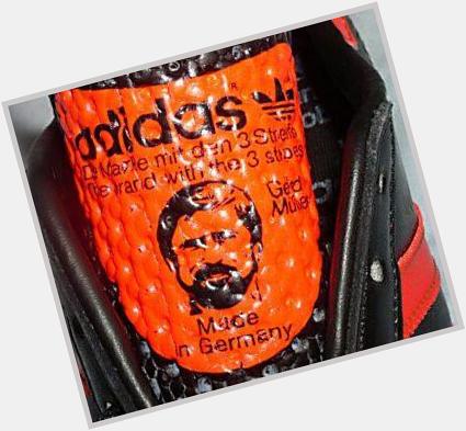 Must wish Adidas aficionado Gerd Muller a happy 69th birthday. I hope he got a pair of these... 