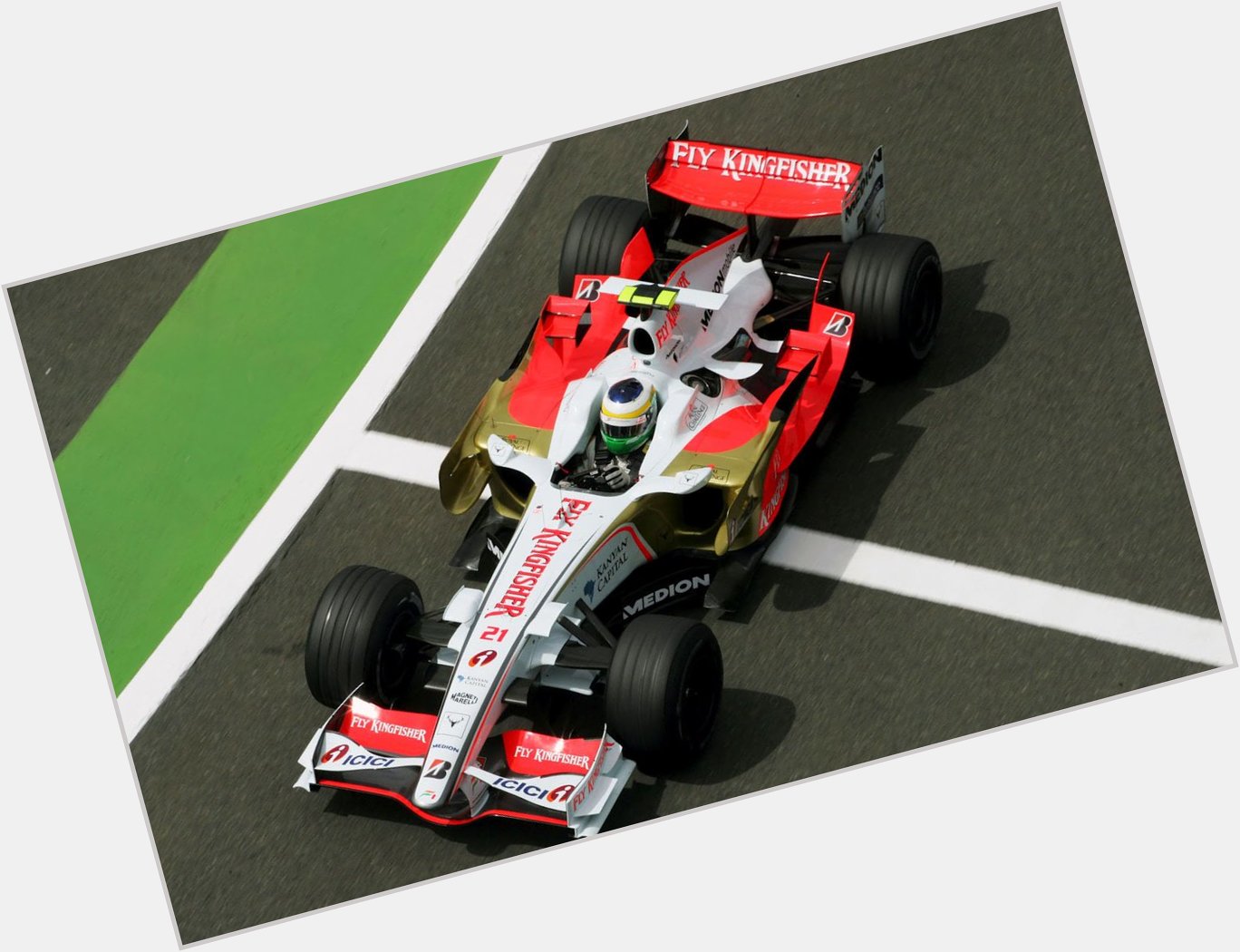Giancarlo Fisichella, Force India-Ferrari VJM01, 2008 France (Magny-Cours) Happy Birthday 