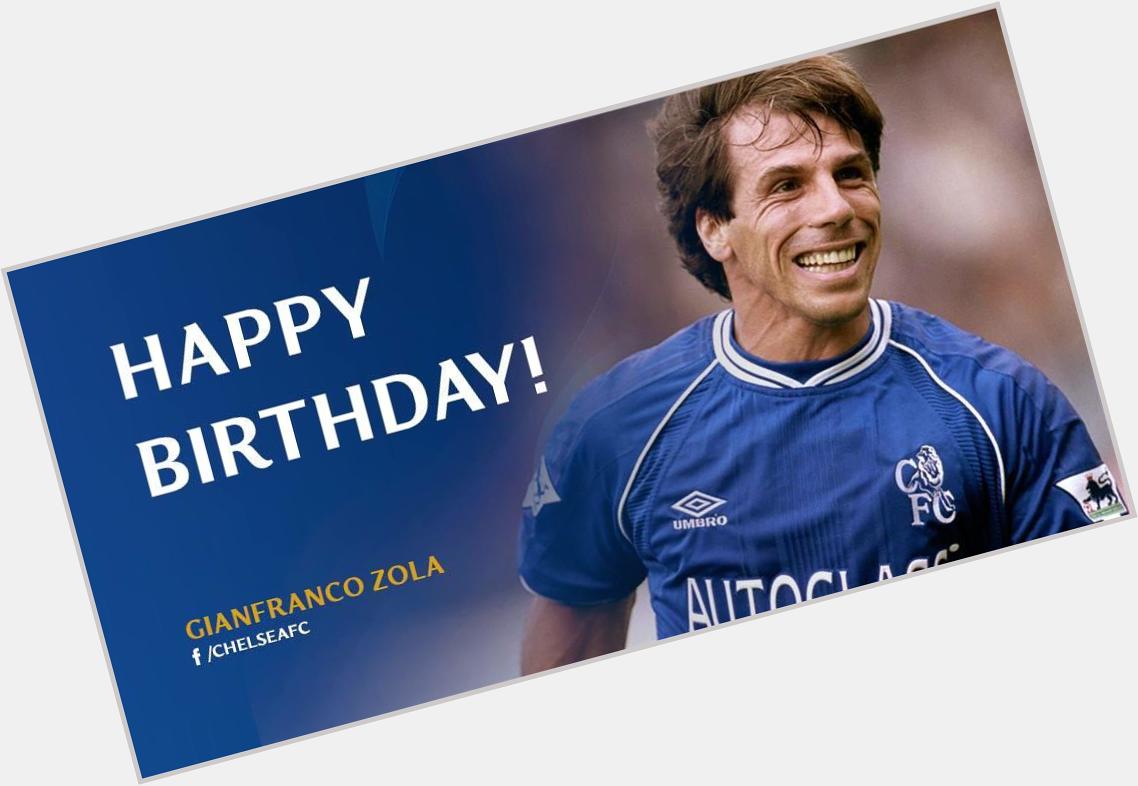 Happy birthday to my all-time footballing hero Gianfranco Zola 