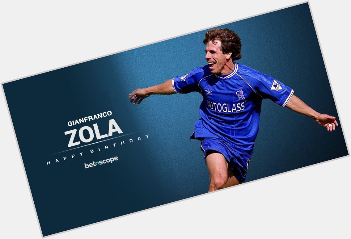 Happy 51st birthday to icon and all-time great Gianfranco Zola! 