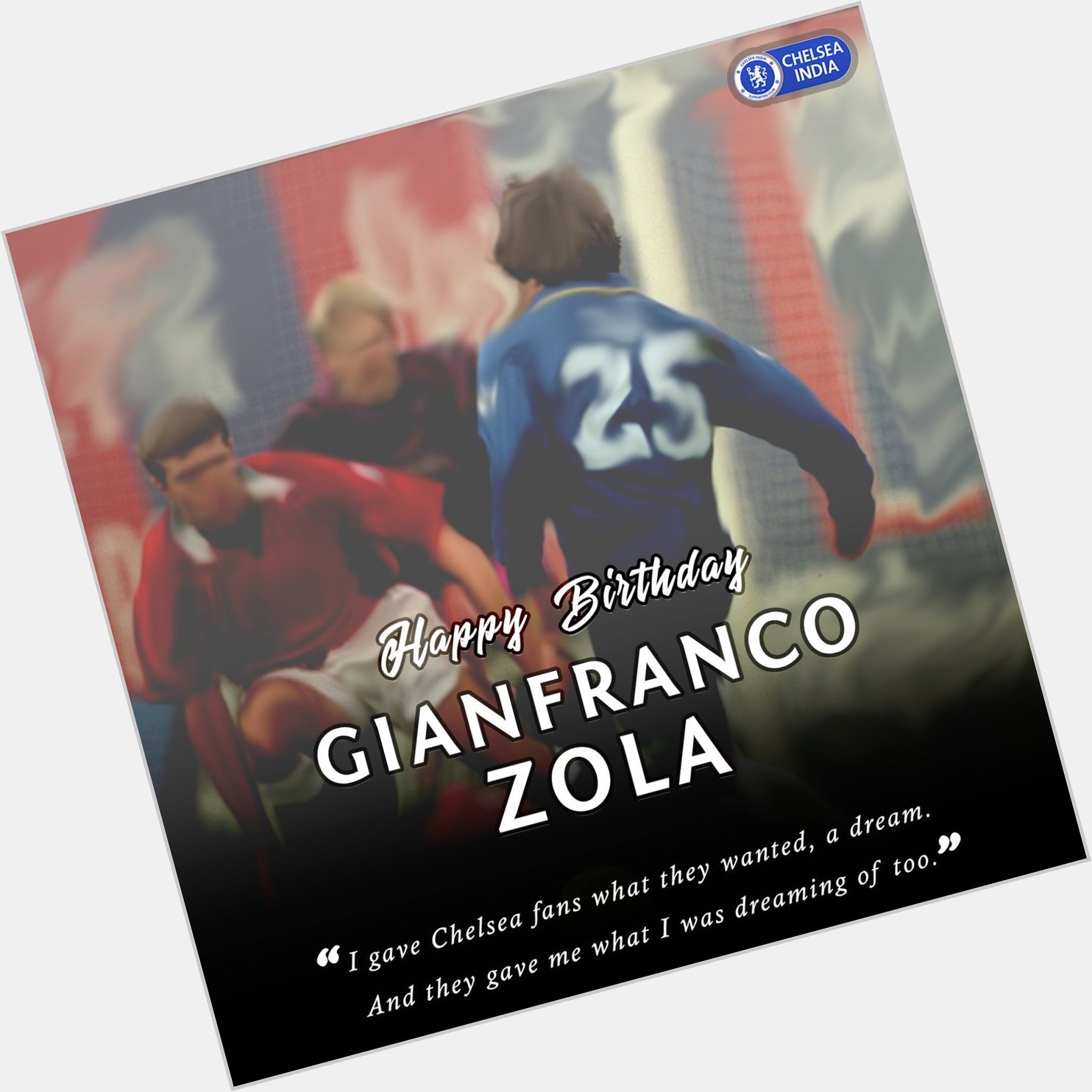 Legend Magician An incredible Player Wishing our legend Gianfranco Zola a very Happy Birthday. 