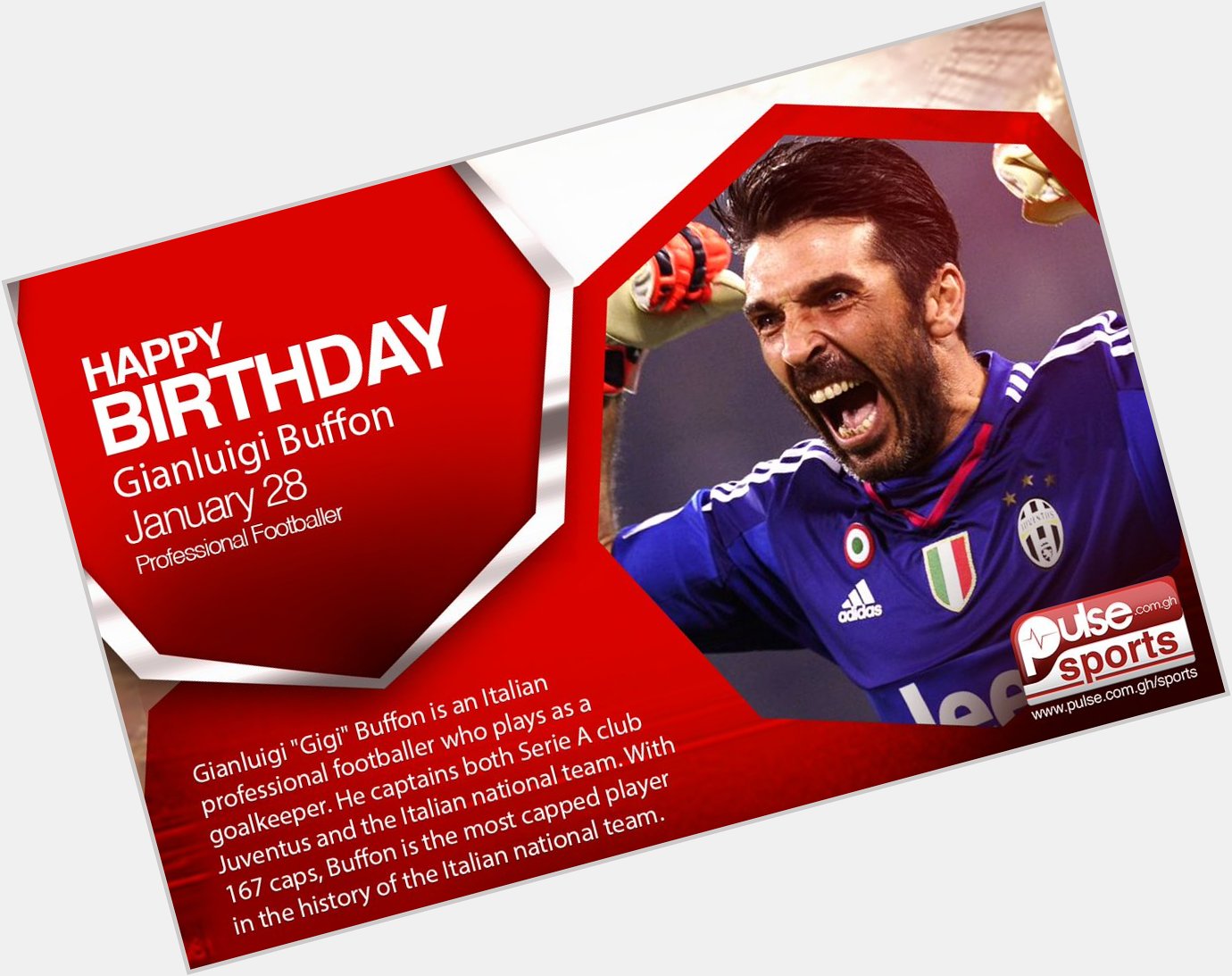  Happy Birthday; Gianluigi Buffon    