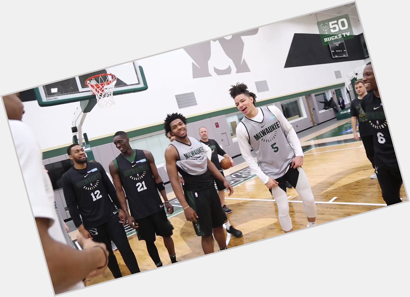 Giannis Antetokounmpo gets a special happy birthday song from the rookies 