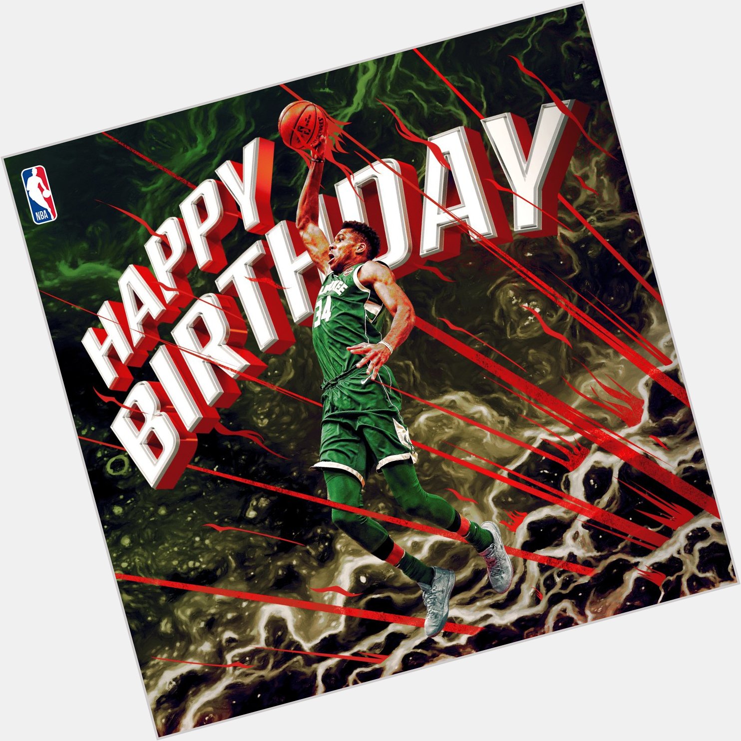 Join us in wishing Giannis Antetokounmpo a Happy 23rd Birthday! 