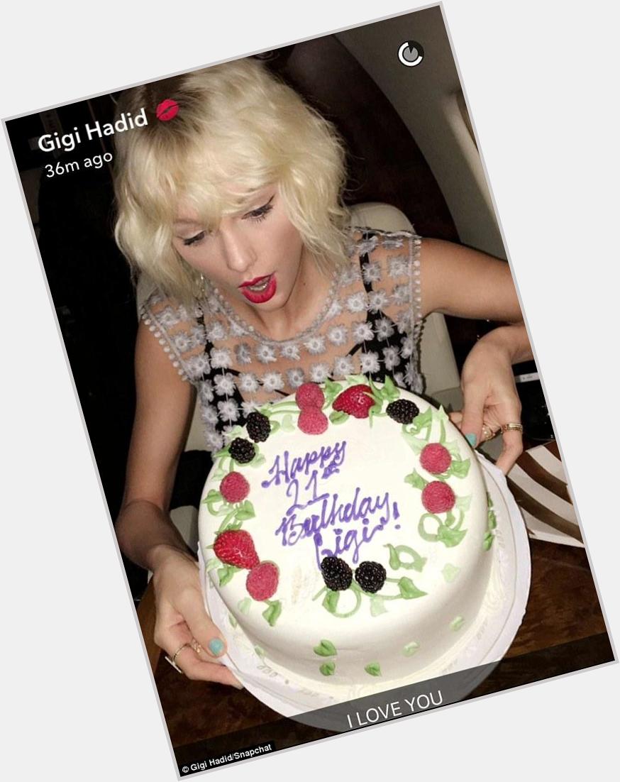 6 years ago, April 24th, Taylor wishing a happy birthday to her friend Gigi Hadid. 