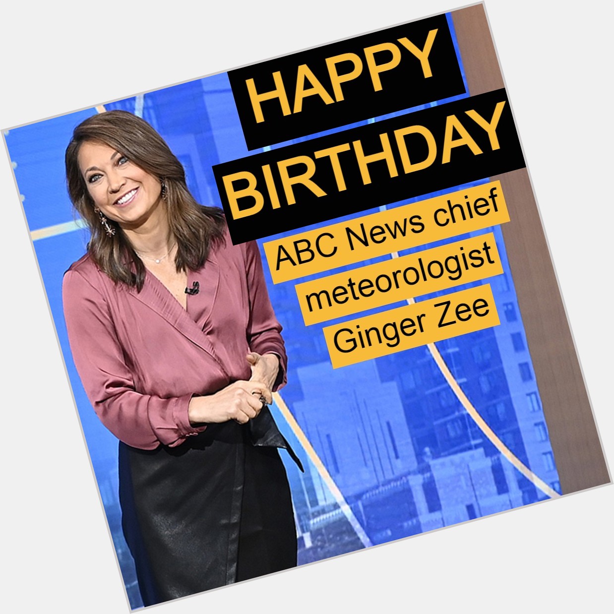  HAPPY BIRTHDAY!  News chief meteorologist turns 42 today. 