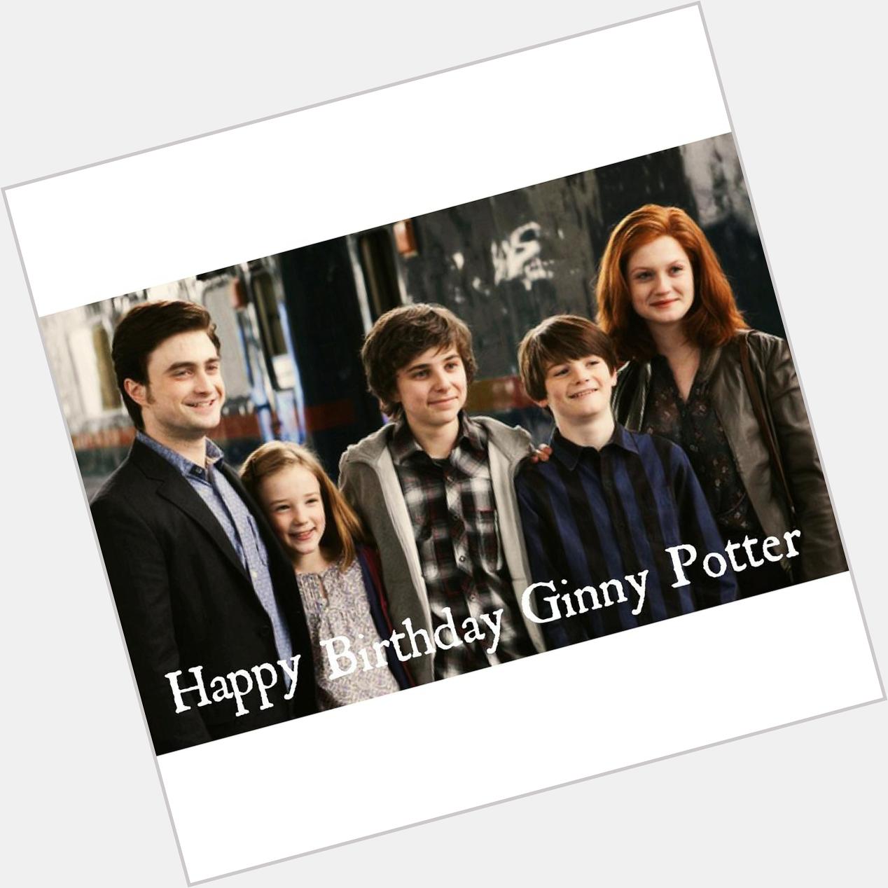 Happy birthday Ginny Weasley! 