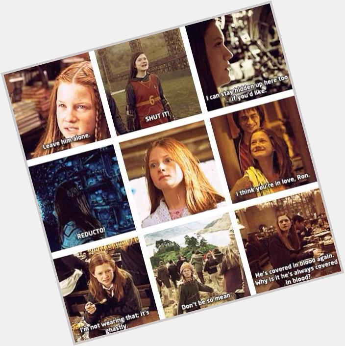 Happy birthday to the most sassy outgoing, on top female, Ginny Weasley 
