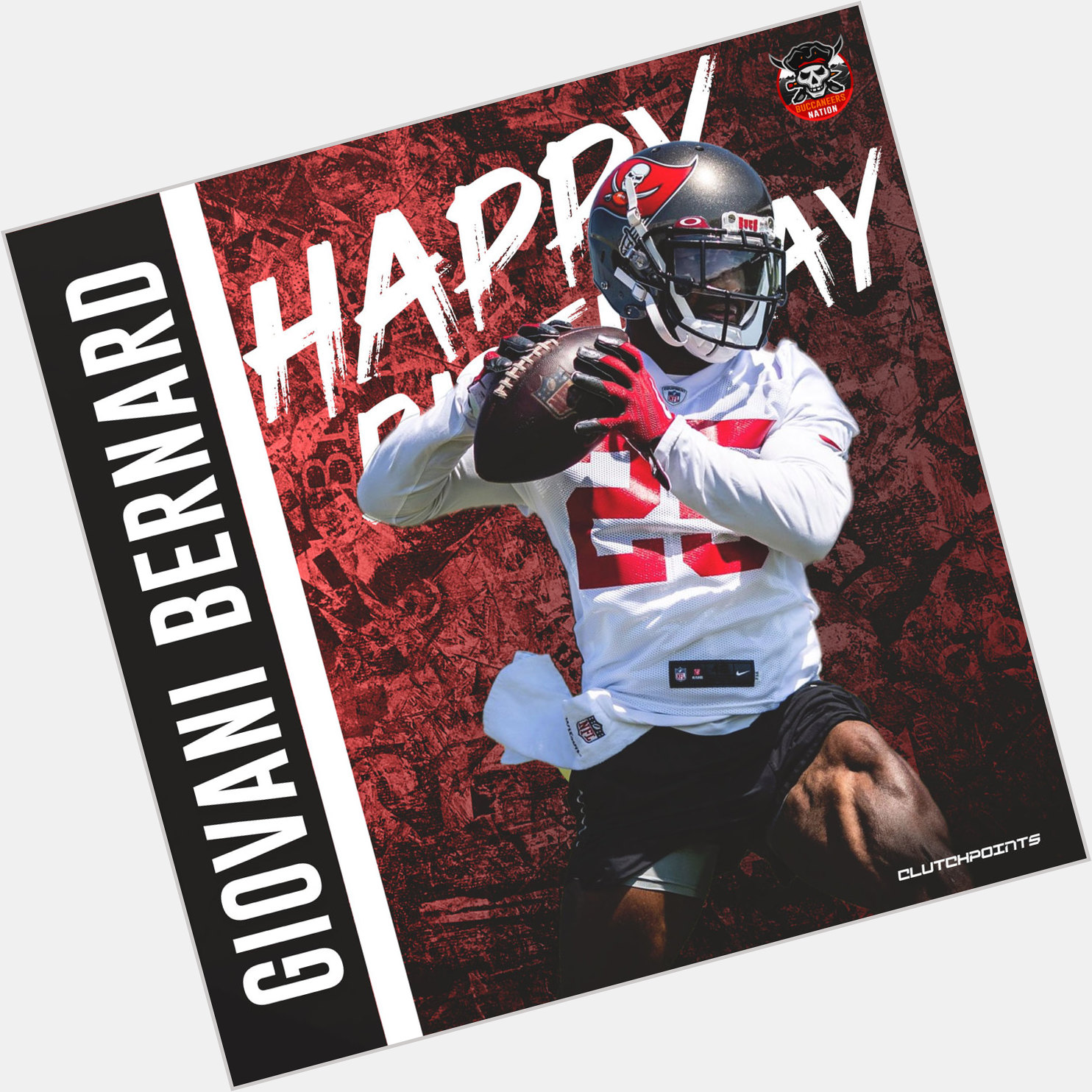 Buccaneers Nation, join us as we greet our running back Giovani Bernard a happy 29th birthday! 