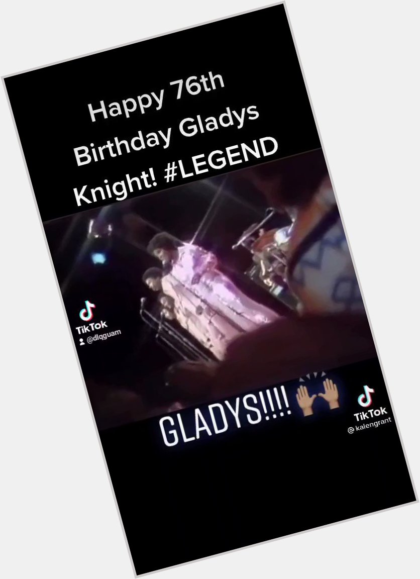 Happy 76th Birthday Gladys Knight!  