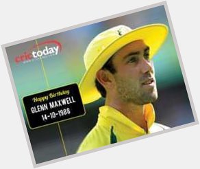 Happy birthday Glenn Maxwell
My favourite hitter batsman 