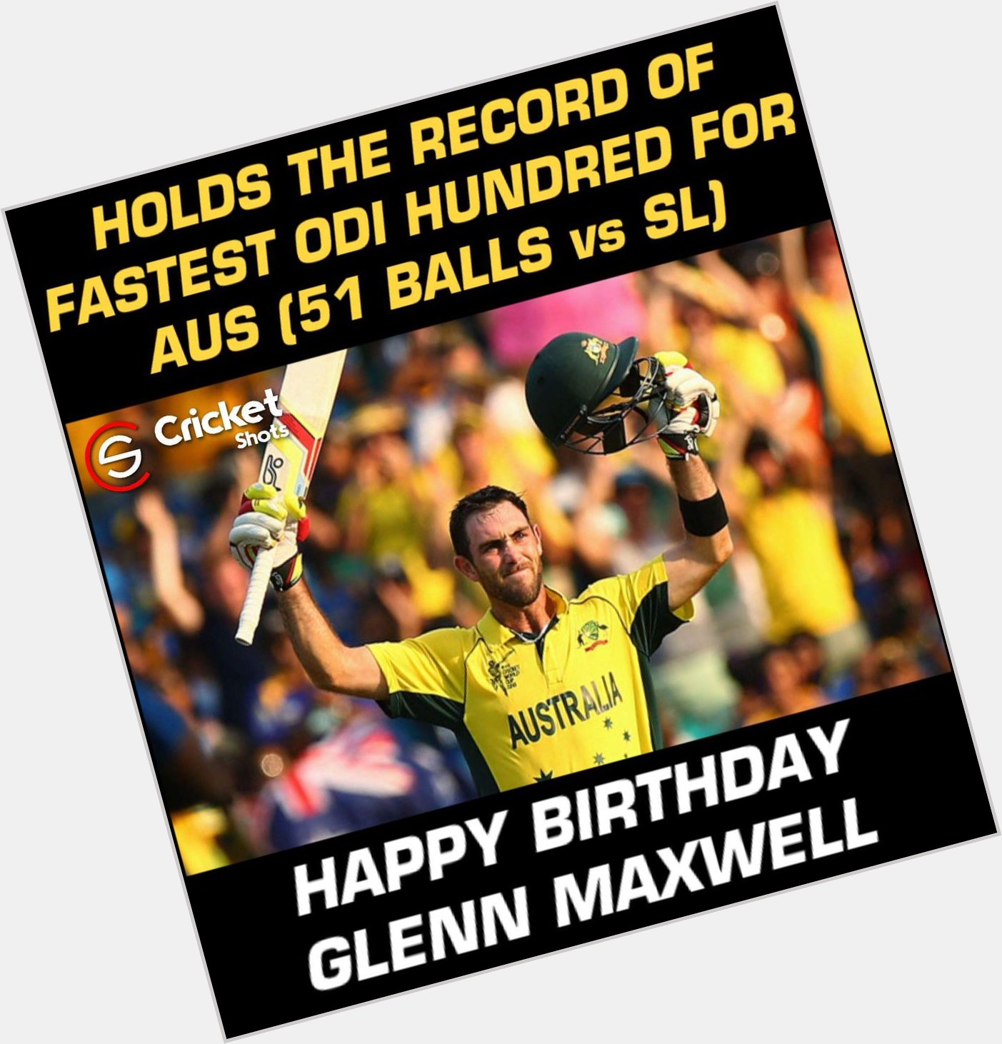 Happy Birthday, Glenn Maxwell. 