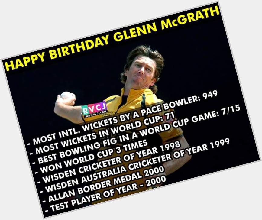 Happy Birthday Glenn McGrath 