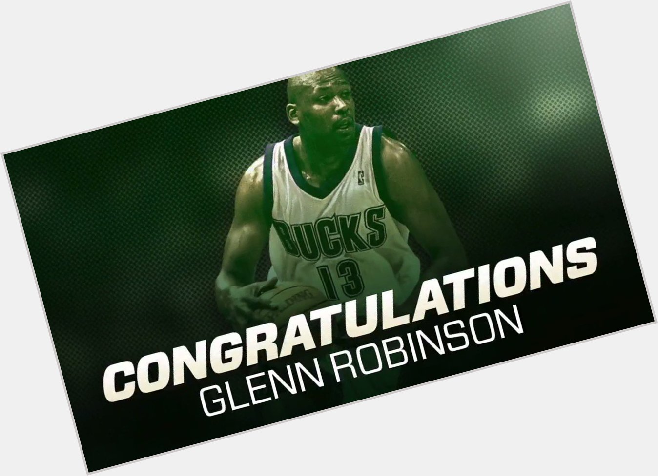 Happy birthday Big Dog! Glenn Robinson is a guy I always wished had made it over to the good guys.

 